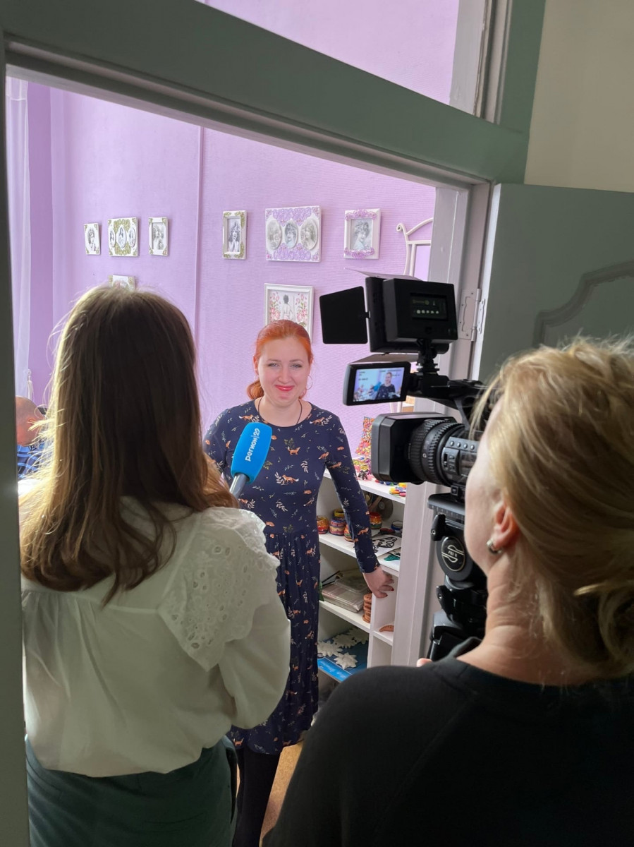 Гончарную мастерскую посетили журналисты